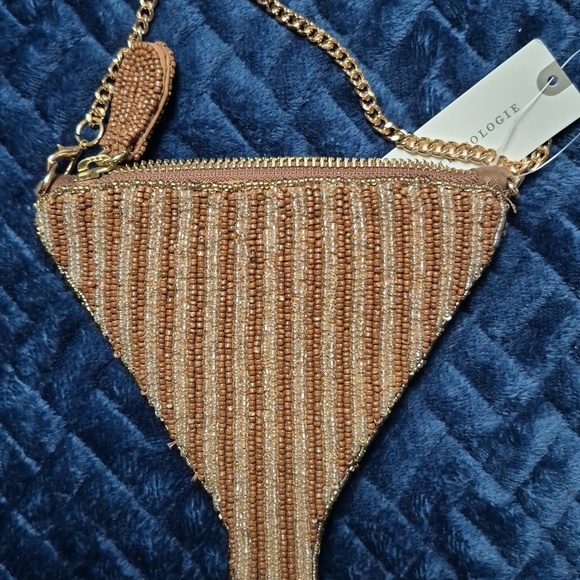 Anthropologie Espresso Martini Beaded Icon Crossbody Bag, New With Tags - Picture 13 of 17